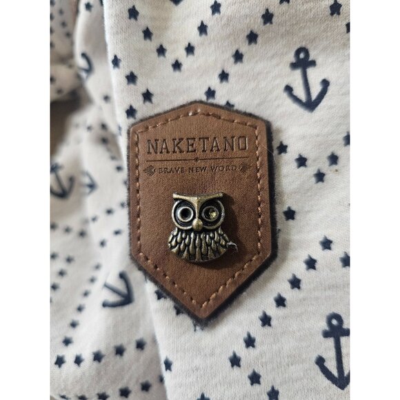 Naketano Women's Sweatshirt Hooded XL Nautical Asymmetric - Picture 10 of 10